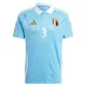 Günstige Belgien Theate 3 Herrentrikot Auswärts EURO 2024 Kurzarm