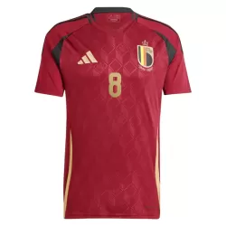 Günstige Belgien Tielemans 8 Herrentrikot Heim EURO 2024 Kurzarm
