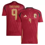 Günstige Belgien Trossard 9 Herrentrikot Heim EURO 2024 Kurzarm