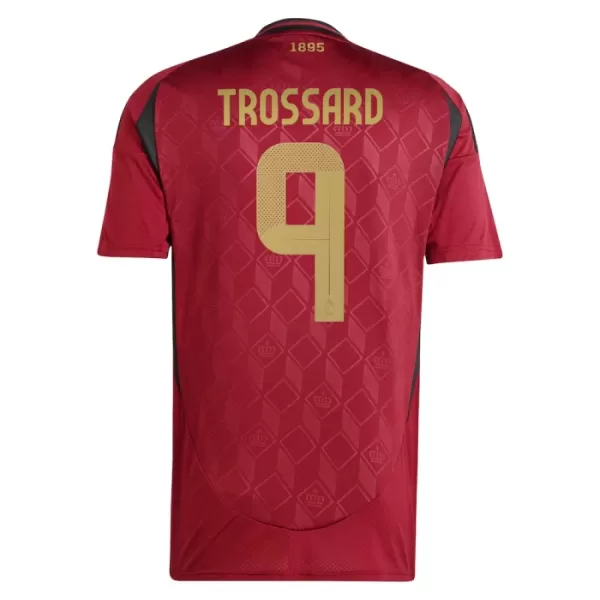 Günstige Belgien Trossard 9 Herrentrikot Heim EURO 2024 Kurzarm