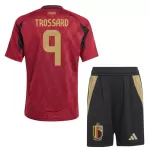 Günstige Belgien Trossard 9 Kindertrikot Heim EURO 2024 Kurzarm
