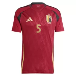 Günstige Belgien Vertonghen 5 Herrentrikot Heim EURO 2024 Kurzarm