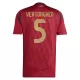 Günstige Belgien Vertonghen 5 Herrentrikot Heim EURO 2024 Kurzarm