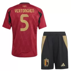 Günstige Belgien Vertonghen 5 Kindertrikot Heim EURO 2024 Kurzarm