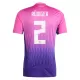 Günstige Deutschland Antonio Rudiger 2 Kindertrikot Auswärts EURO 2024 Kurzarm