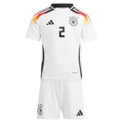 Günstige Deutschland Antonio Rudiger 2 Kindertrikot Heim EURO 2024 Kurzarm