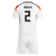 Günstige Deutschland Antonio Rudiger 2 Kindertrikot Heim EURO 2024 Kurzarm