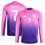 Günstige Deutschland Kai Havertz 7 Herrentrikot Auswärts EURO 2024 Langarm
