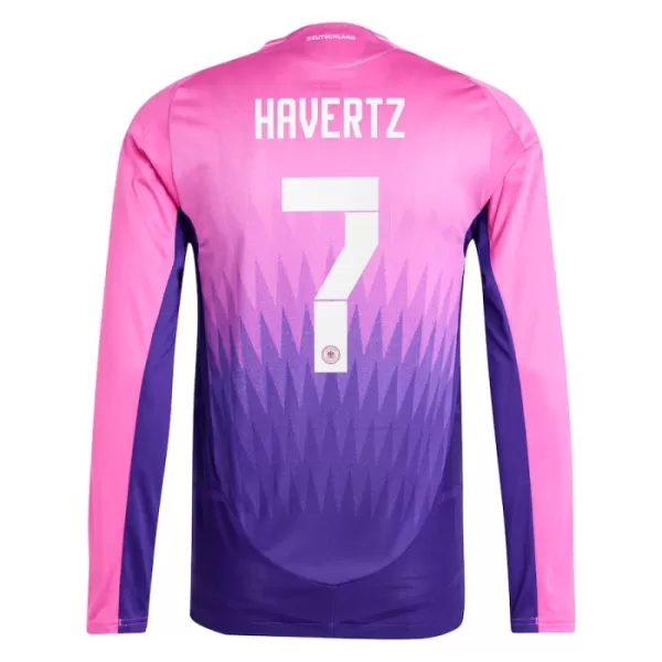 Günstige Deutschland Kai Havertz 7 Herrentrikot Auswärts EURO 2024 Langarm