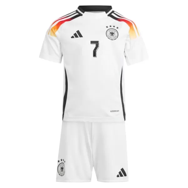 Günstige Deutschland Kai Havertz 7 Kindertrikot Heim EURO 2024 Kurzarm