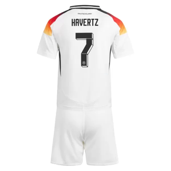 Günstige Deutschland Kai Havertz 7 Kindertrikot Heim EURO 2024 Kurzarm