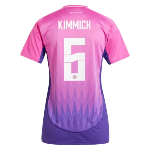 Günstige Deutschland Kimmich 6 Damentrikot Auswärts EURO 2024 Kurzarm
