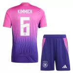 Günstige Deutschland Kimmich 6 Kindertrikot Auswärts EURO 2024 Kurzarm