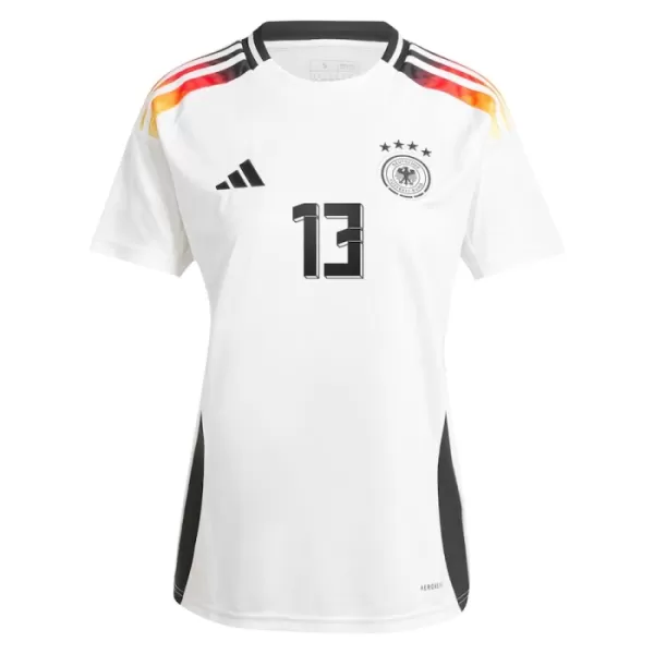 Günstige Deutschland Muller 13 Damentrikot Heim EURO 2024 Kurzarm