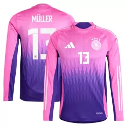Günstige Deutschland Muller 13 Herrentrikot Auswärts EURO 2024 Langarm Günstige Deutschland Muller 13 Herrentrikot Auswärts EURO 2024 Langarm