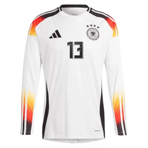 Günstige Deutschland Muller 13 Herrentrikot Heim EURO 2024 Langarm
