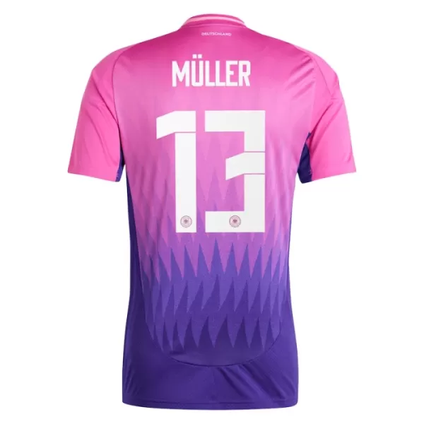 Günstige Deutschland Muller 13 Kindertrikot Auswärts EURO 2024 Kurzarm