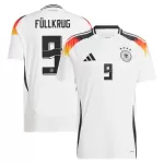 Günstige Deutschland Niclas Fullkrug 9 Herrentrikot Heim EURO 2024 Kurzarm