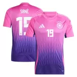 Günstige Deutschland Sane 19 Herrentrikot Auswärts EURO 2024 Kurzarm