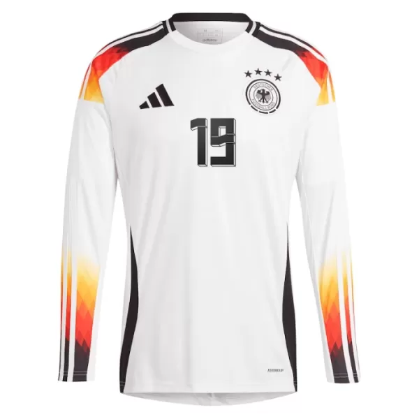 Günstige Deutschland Sane 19 Herrentrikot Heim EURO 2024 Langarm