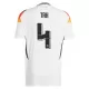 Günstige Deutschland Tah 4 Herrentrikot Heim EURO 2024 Kurzarm