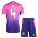 Günstige Deutschland Tah 4 Kindertrikot Auswärts EURO 2024 Kurzarm