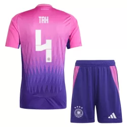 Günstige Deutschland Tah 4 Kindertrikot Auswärts EURO 2024 Kurzarm