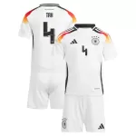 Günstige Deutschland Tah 4 Kindertrikot Heim EURO 2024 Kurzarm