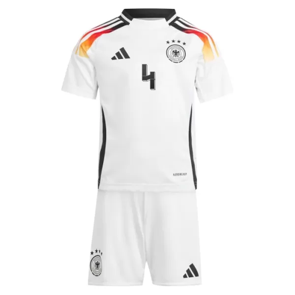 Günstige Deutschland Tah 4 Kindertrikot Heim EURO 2024 Kurzarm