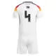 Günstige Deutschland Tah 4 Kindertrikot Heim EURO 2024 Kurzarm