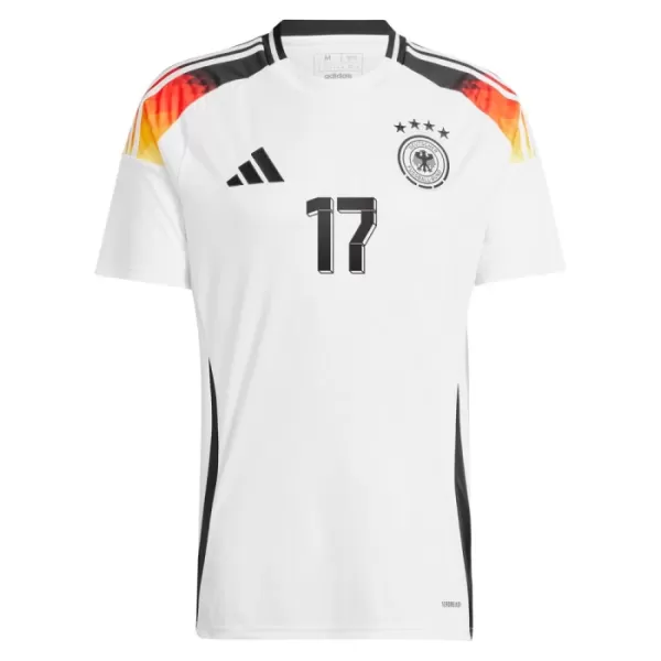 Günstige Deutschland Wirtz 17 Herrentrikot Heim EURO 2024 Kurzarm