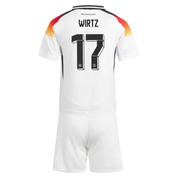Günstige Deutschland Wirtz 17 Kindertrikot Heim EURO 2024 Kurzarm