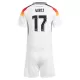 Günstige Deutschland Wirtz 17 Kindertrikot Heim EURO 2024 Kurzarm