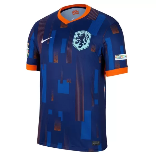 Günstige Niederlande Kindertrikot Auswärts EURO 2024 Kurzarm