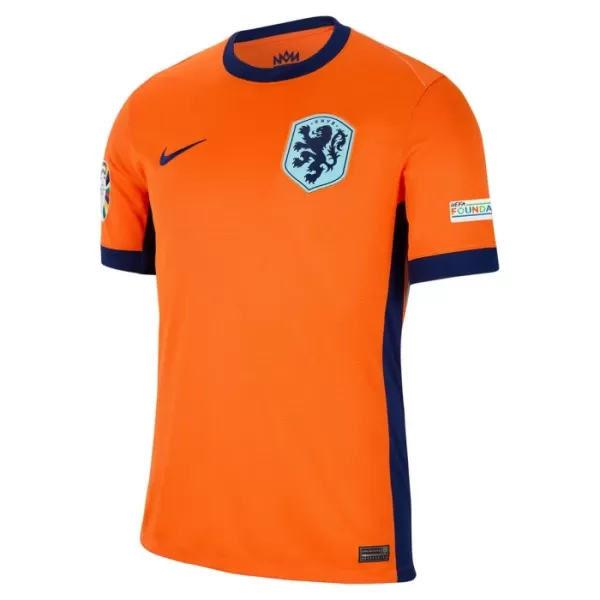 Günstige Niederlande Kindertrikot Heim EURO 2024 Kurzarm