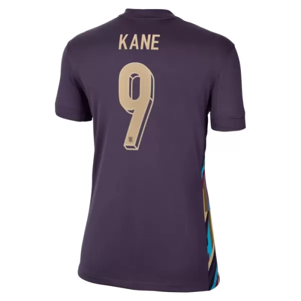 Günstige England Kane 9 Damentrikot Auswärts EURO 2024 Kurzarm