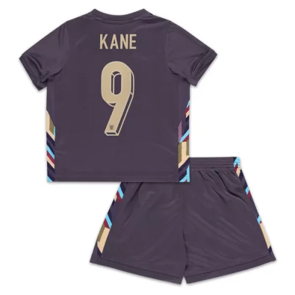 Günstige England Kane 9 Kindertrikot Auswärts EURO 2024 Kurzarm