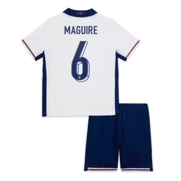 Günstige England Maguire 6 Kindertrikot Heim EURO 2024 Kurzarm