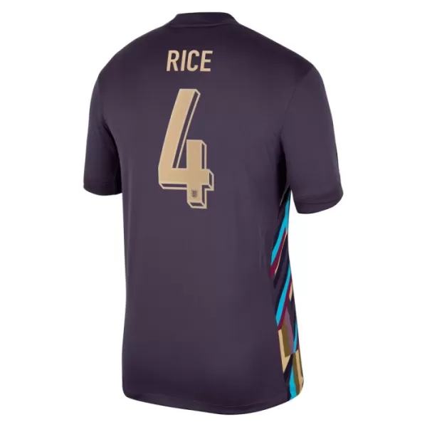 Günstige England Rice 4 Herrentrikot Auswärts EURO 2024 Kurzarm