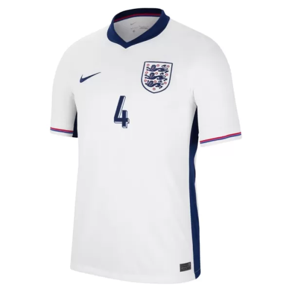 Günstige England Rice 4 Herrentrikot Heim EURO 2024 Kurzarm