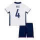 Günstige England Rice 4 Kindertrikot Heim EURO 2024 Kurzarm