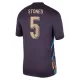 Günstige England Stones 5 Herrentrikot Auswärts EURO 2024 Kurzarm