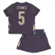 Günstige England Stones 5 Kindertrikot Auswärts EURO 2024 Kurzarm