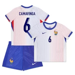 Günstige Frankreich Camavinga 6 Kindertrikot Auswärts EURO 2024 Kurzarm Günstige Frankreich Camavinga 6 Kindertrikot Auswärts EURO 2024 Kurzarm