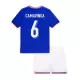 Günstige Frankreich Camavinga 6 Kindertrikot Heim EURO 2024 Kurzarm