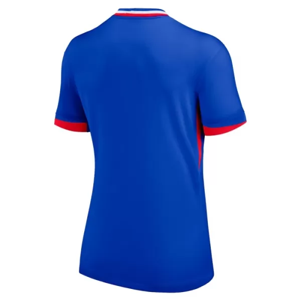 Günstige Frankreich Damentrikot Heim EURO 2024 Kurzarm