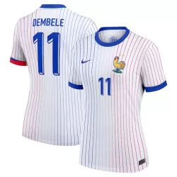 Günstige Frankreich Dembele 11 Damentrikot Auswärts EURO 2024 Kurzarm Günstige Frankreich Dembele 11 Damentrikot Auswärts EURO 2024 Kurzarm