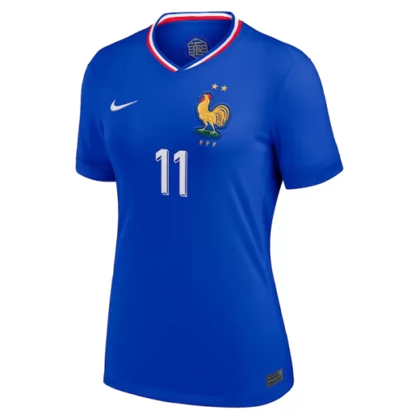 Günstige Frankreich Dembele 11 Damentrikot Heim EURO 2024 Kurzarm