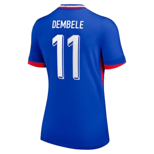 Günstige Frankreich Dembele 11 Damentrikot Heim EURO 2024 Kurzarm