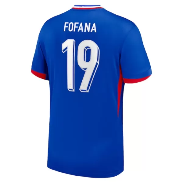 Günstige Frankreich Fofana 19 Herrentrikot Heim EURO 2024 Kurzarm